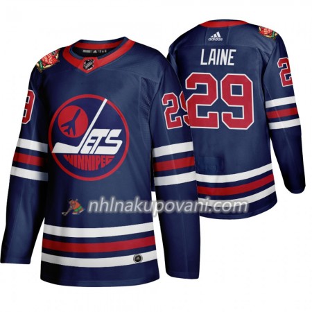 Winnipeg Jets Dresy Patrik Laine 29 Adidas 2019 Heritage Classic Navy Authentic - Pánské Winnipeg Jets Dresy Patrik Laine 29 Adidas 2019 Heritage Classic Navy Authentic - Pánské